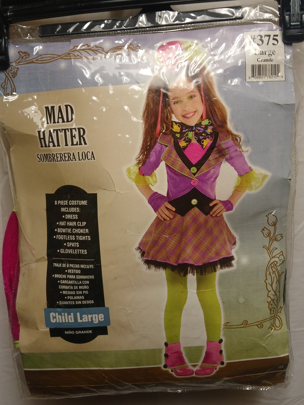 Mad Hatter Kids Costume - Purple & Pink